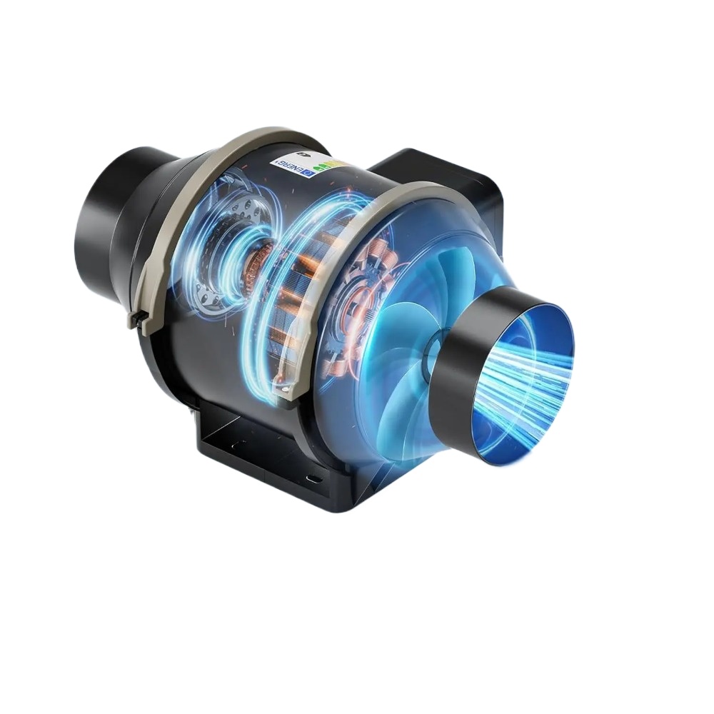Carbon Filter Inline - Kit de ventilateur de conduit en