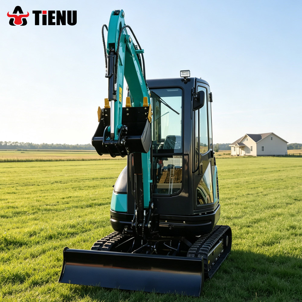 Urban Farming Garden - Mini-excavatrice hydraulique sur chenilles, conforme aux