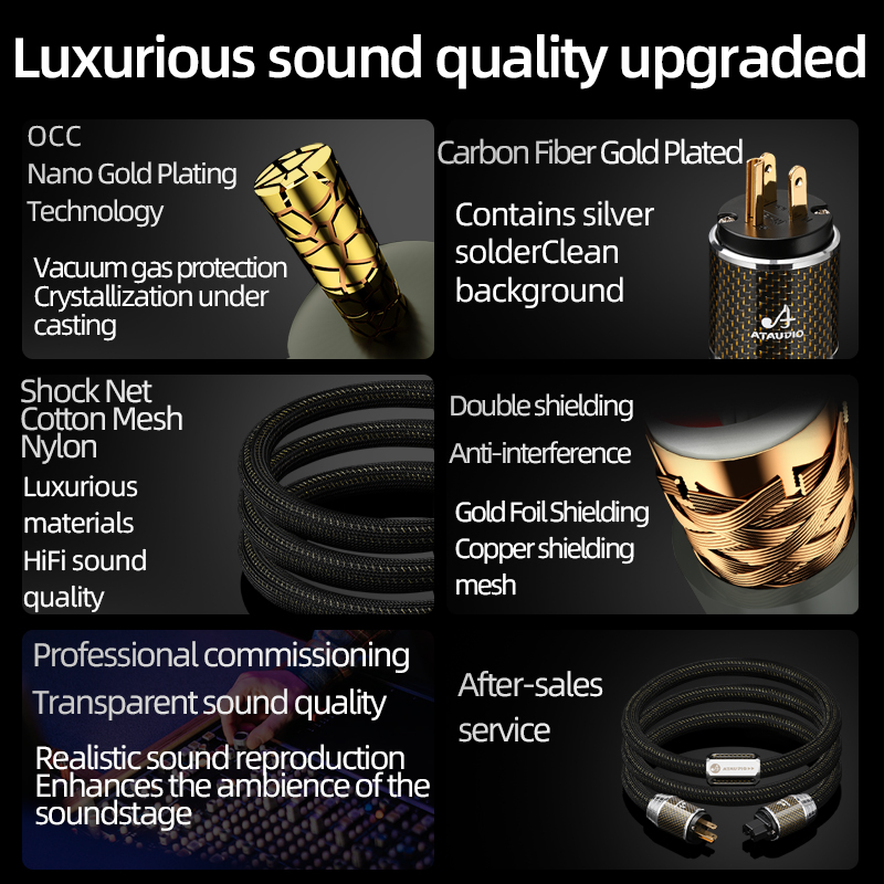ATAUDIO câble d'alimentation H - Carbon Filter Inline avis et prix