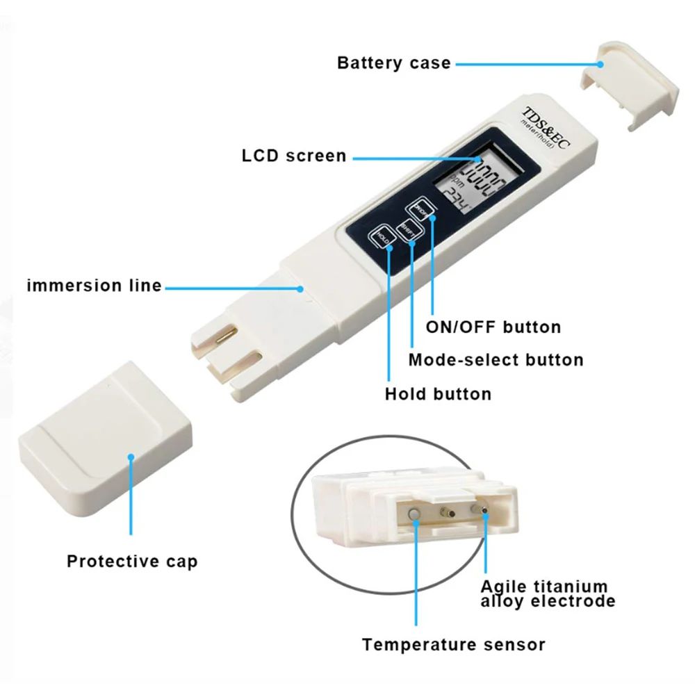 Testeur numérique d'eau TDS EC - Ec Meter Digital avis et prix