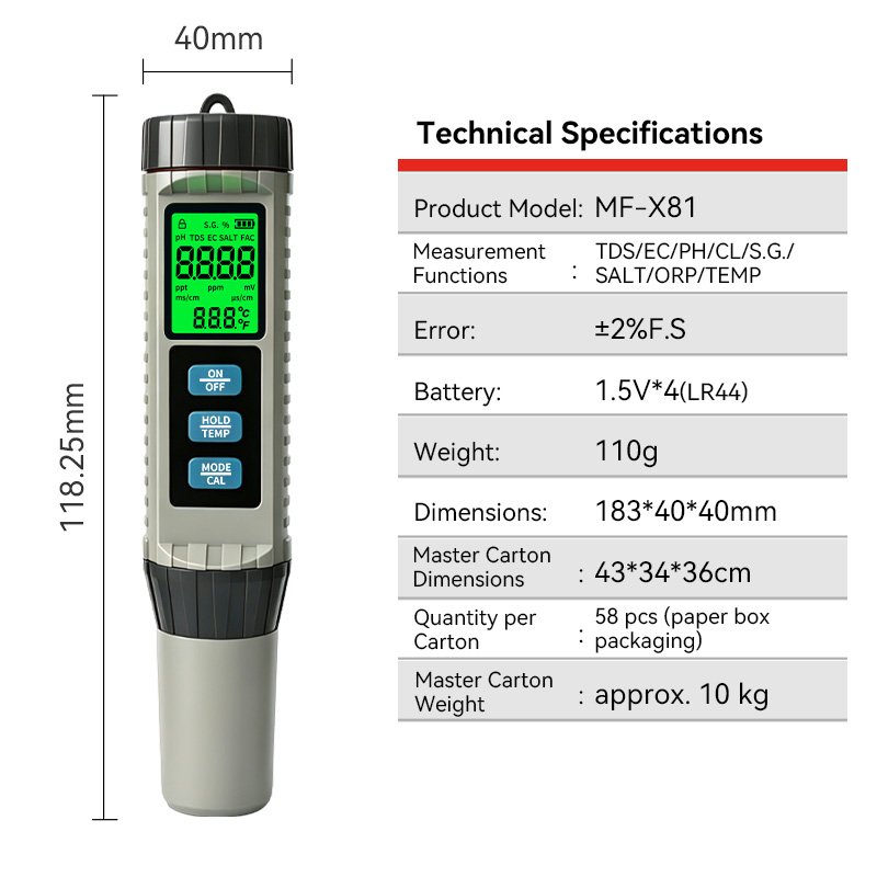 Testeur de qualité de l'eau po - Ec Meter Digital avis et prix